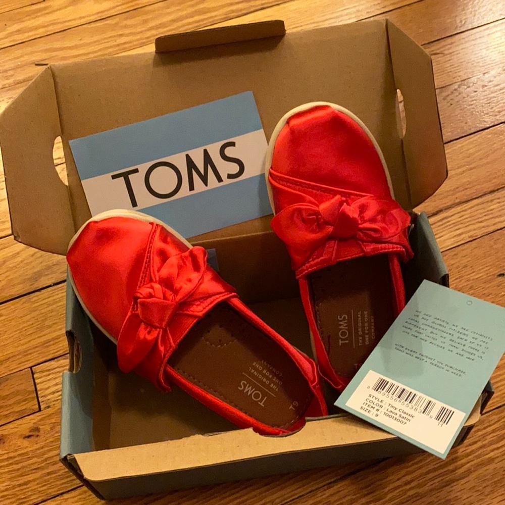 Red Satin Bow Sneakers - NWT